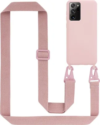 Image de Cadorabo Housse de protection pour Samsung Galaxy NOTE 20 PLUS Housse en rose Chaîne de portable Etui cordon réglable en longueur