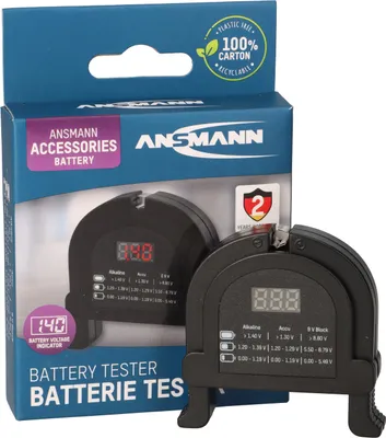 Immagine prodotto di Tester per batterie Ansmann per celle a bottone e celle rotonde