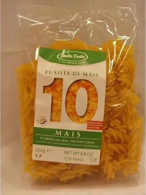 Obrázok produktu pre PASTA (MAIS) FUSILLI GLUTENFREI250 g - DALLA COSTA