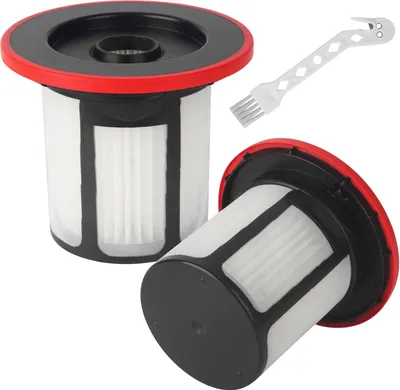 Produktbild von 2 Stück Filter für Bosch Unlimited 6 Series mit Filterhalter und Bürste Staubsauger Zubehör Ersatzteile