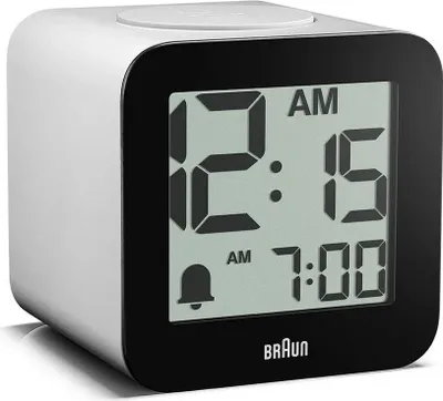 Image de Braun - BC25WP - Réveil - Quartz - numérique - blanc
