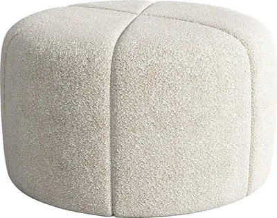 Produktbild von Hocker – Bouclé-Stoff – Creme – ZOFIRA