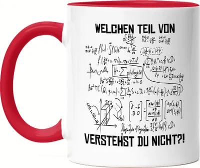Produktbild von Welchen Teil Der Formel Verstehst Du Nicht Tasse Rot Lustige Geschenkidee Mathematiker Physiker Ingenieur