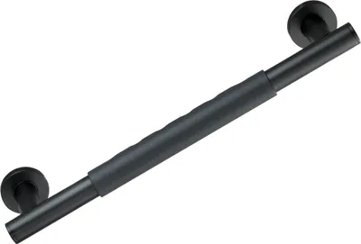 Produktbild von WENKO Wandhaltegriff Secura Dusche Duschgriff Badewanne Edelstahl Schwarz 40.5cm