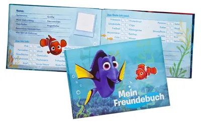 Produktbild von Finding Dory Mein Freundebuch für alle Freunde von Dory und Nemo