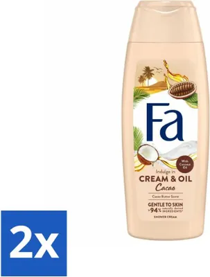 Produktbild von Fa - Cream & Oil Cacao - Duschcreme - Kakaobutter mit Kokosöl - 250 ml - Vorteilspack - 2 Stücke