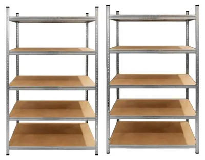 Produktbild von 2er Set Schwerlastregal 200x100x60cm Metallregal 100KG Fachlast
