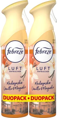 Produktbild von febreze Raumspray Madagaskar Vanille & Magnolie Vanille 2x185 ml, 2 St.