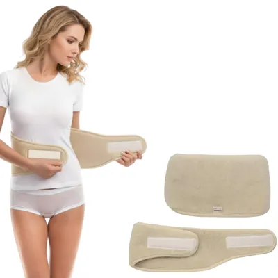 Produktbild von SENIORI Nierenwärmer Rückenwärmer Wolle Nierengurt Rückengurt Beige - Gr. XS