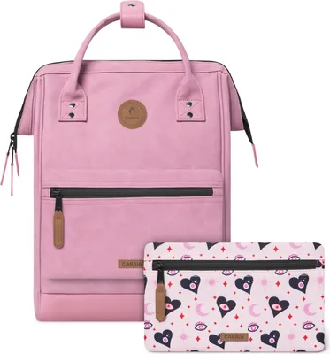 Produktbild von CABAIA Freizeitrucksack Rucksack mit Laptopfach Adventurer Vegan Nubuck Backpack 18L Bari rosa