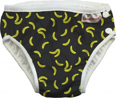 Produktbild von Imse Vimse Schwimmwindel, Badewindel, Aquawindel, Babybadehose Black Banana S (small) 6-8 kg