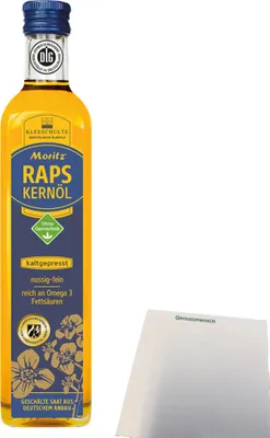 Produktbild von Moritz Rapskernöl (500ml Flasche) + usy Block