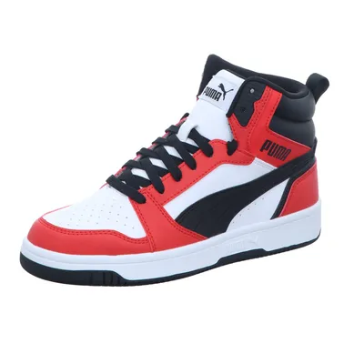 Produktbild von Puma Rebound v6 White Black-For All Time Red Größe EU 38