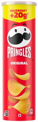 Image de Pringles Original, chips de pomme de terre, 185 g, pomme de terre, 530 kcal, 2214 kJ, 31 g