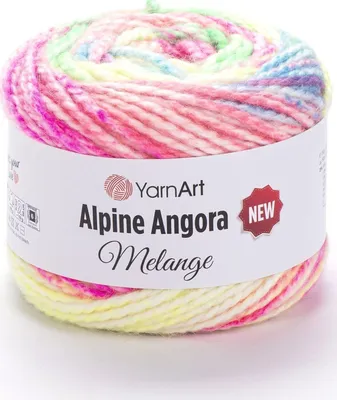 Produktbild von Yarn Art Alpine Angora Melange "New 6416 Strickgarn