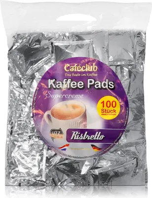 Produktbild von Cafeclub Kaffeepads Ristretto Supercreme Megabeutel 100 Stück (1er Pack)