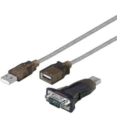 Produktbild von Goobay 95436, Transparent, 1,5 m, USB Typ-A, RS-232, Männlich, Männlich
