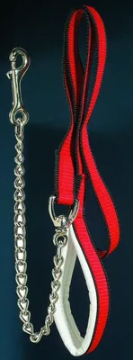 Produktbild von Führleine mit Kette schwarz
