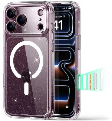 Obrázek produktu pro ESR - Classic Hybrid HaloLock kryt pro iPhone 18 Pro Max / iPhone 17 Pro Max - průhledný třpytivý