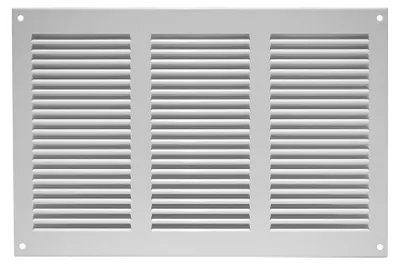 Productafbeelding van Europlast MR3020 – Metalen ventilatierooster, 300x200 mm, wit