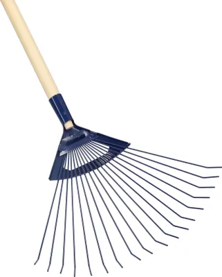 Zdjęcie produktu dla KOTARBAU® Grabie Wachlarzowe 41 CM Grabki Druciane Grabie do Liści Trawy Metalowe Drewniany Trzonek 181 cm
