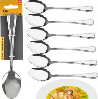 Image de Cuillère à soupe Hore Satin Black en acier inoxydable