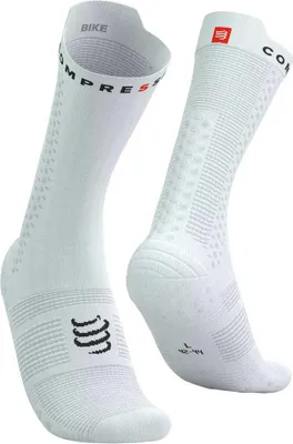 Produktbild von COMPRESSPORT Klassische Fahrradsocken - PRO RACING V4.0 BIKE - Weiß 39-41