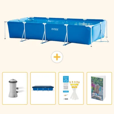 Obrázek produktu pro Obdélníkový bazén s rámem - 450 x 220 x 84 cm - 5 dílů, model SCB129