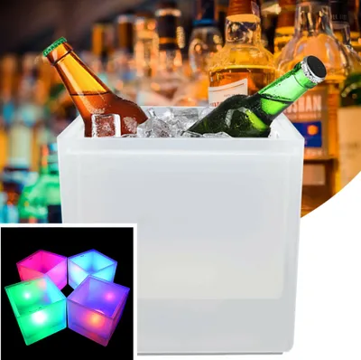 Obrázek produktu pro LED zásobník na kostky ledu 3,5L kbelík na led Champagne Cooler Champagne Cooler
