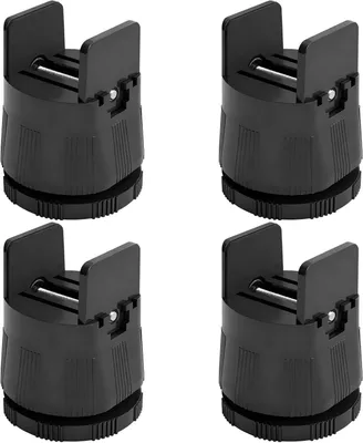 Productafbeelding van Verstelbare Meubelverhogers - Stoel Lifters - Meubels Verhogen - Robuust Klemontwerp - 6-8 cm Hoogte - Zwart
