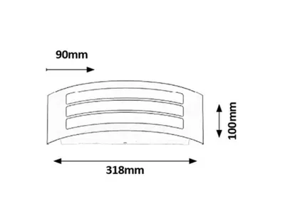 Produktbild von Rabalux 8776, Deckenbeleuchtung für den Außenbereich, Schwarz, Kunststoff, Metall, IP44, Eingang, II