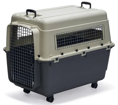 Productafbeelding van Karlie Flugzeugbox Nomad - Hondenvervoerboxen - XXL - Kunststof - Grijs/Wit - 100x67x75 cm