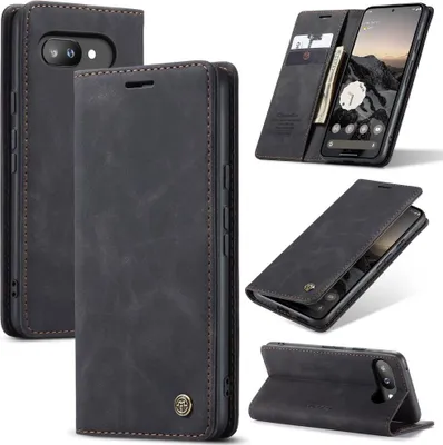 Produktbild von Google Pixel 9a Hülle - CaseMe 013 Klapphülle - Schwarz