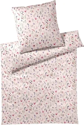 Produktbild von elegante Mako-Satin Bettwäsche-Garnitur Sorbet Farbe Rosé Größe 135x200+80x80