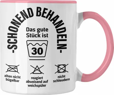 Produktbild von Trendation - 30. Geburtstag Tasse Mann Frau Geschenk Mutter Vater Lustiger Spruch 30er Geburtstagsgeschenk (Rosa)