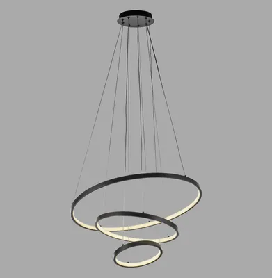 Produktbild von JUST LIGHT CERCHI LED Pendelleuchte Warmweiss 45W schwarz 15070-18