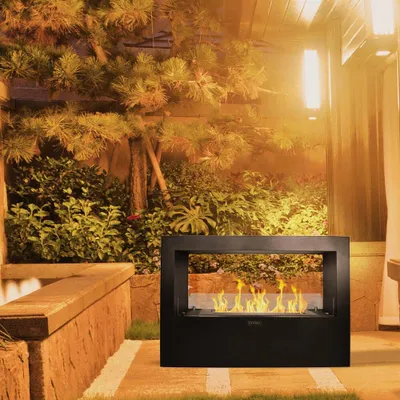 Produktbild von Dmora Bioethanol-Kamin Dspedalier 30x100x70h cm Schwarz