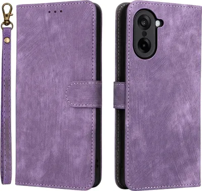 Produktbild von OnePlus Nord CE5 Hülle - Coverup Klapphülle mit Schlüsselband - Violett
