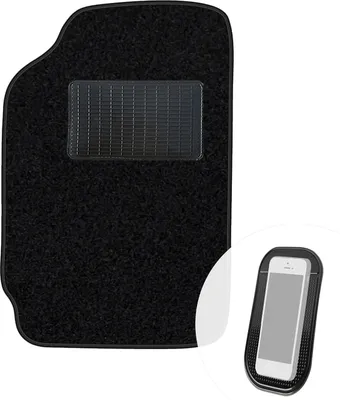 Productafbeelding van Motormat voor bestuurder, velours, voor bestuurderszijde, autotapijt, zwart, bestuurdersmat, 1-delig, geschikt voor Skoda Felicia (1994-2001)