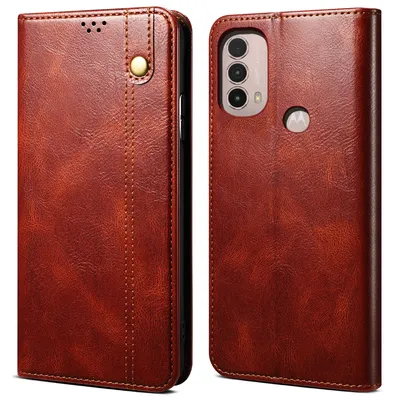 Obrázek produktu pro Pouzdro pro Motorola Moto E20 / E30 / E40, kožené flip pouzdro peněženka s funkcí stojánku červené
