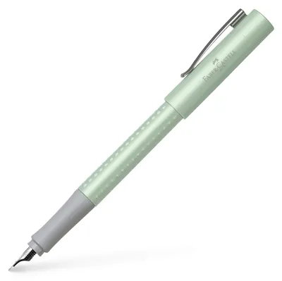Produktbild von Faber-Castell 140964 - Füller Grip Pearl Edition, Feder B, mint, 1 Stück – Füller B