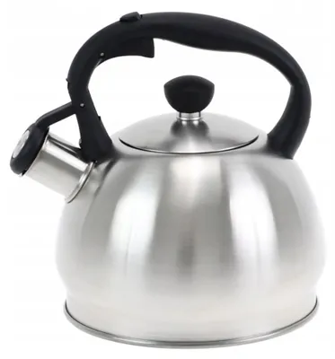 Produktbild von Edelstahl Wasserkocher KS2600, 1,8 L, mit Klapppfeife, für Induktion und alle Herdarten