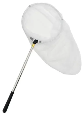 Produktbild von Kescher Kinderkescher Schmetterlingsnetz Fischnetz - Teleskopstange - 38 cm bis 150 cm - Edelstahl - Netztiefe 50 cm