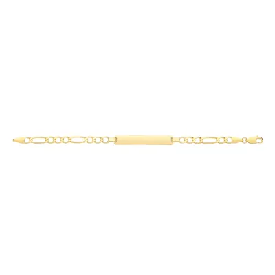 Produktbild von Klassisches 9 Karat (375) Gold Baby - Identifikationsarmband - 15cm; TRS38308