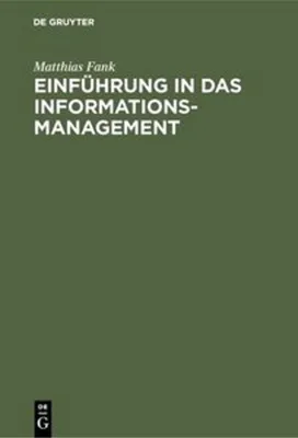 Produktbild von Einführung in das Informationsmanagement