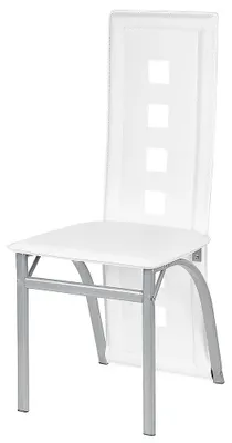 Immagine prodotto di Sedie da pranzo, design moderno e minimalista, comode sedute imbottite, BIANCO