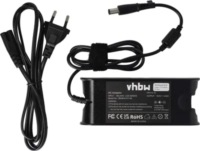Produktbild von vhbw Netzteil Ersatz für Dell 9T215, 0RM809, 0RM805, 310-3399, 7W104, 310-4804, 09T215, 02H098, 310-2862, 0F266 für Notebook - 200 cm, 90 W