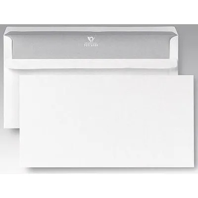 Image de BONG 08905009 Enveloppes format lettre compacte blanc sans fenêtre 1000 pcs.