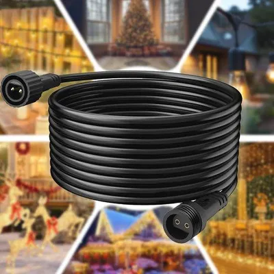 Productafbeelding van Lichtsnoer 10 m Verlengkabel IP65 Waterdicht voor Tuinverlichting