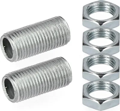Produktbild von Gewindestange 20 mm mit Schraubmutter im Beutel (2 Stangen und 4 Muttern)